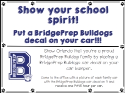 Show Your School Spirit and earn PAVE hours today!